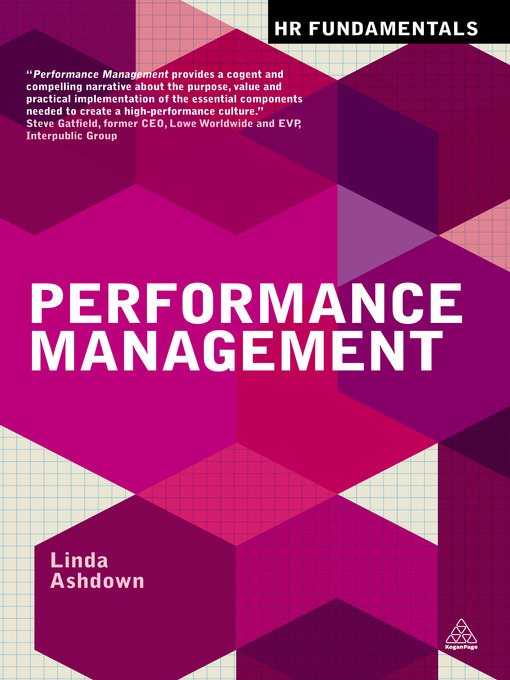 Title details for Performance Management by Linda Ashdown - Available